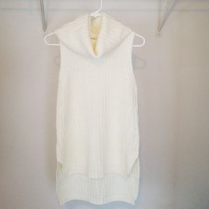 White turtleneck sweater